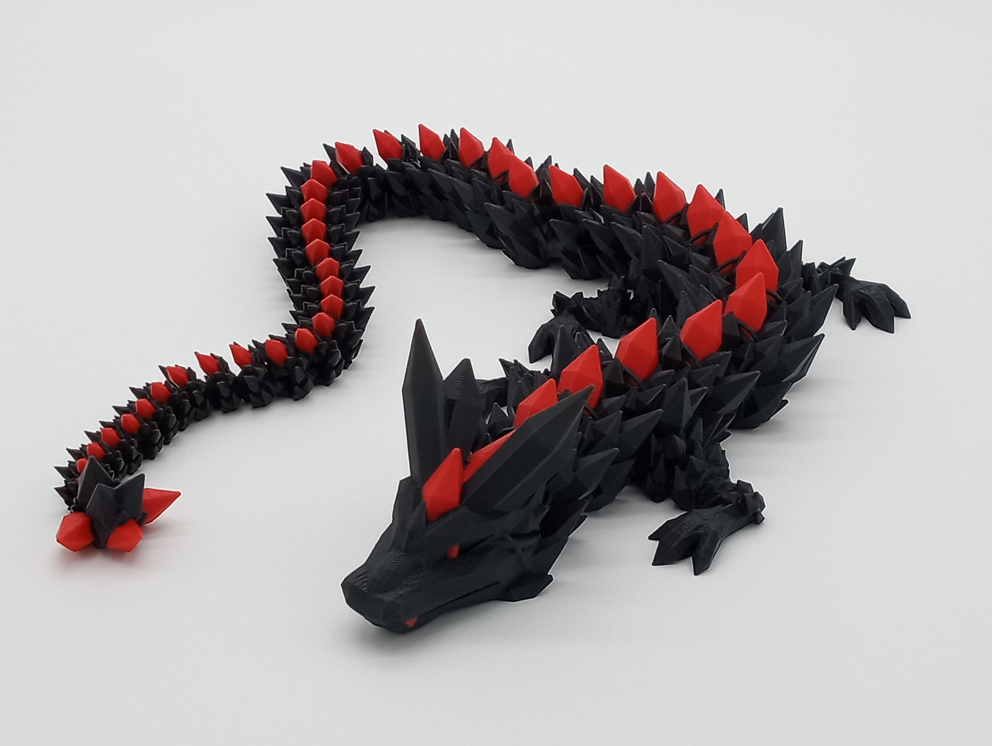 Crystal Dragon β 24" Articulated 3D Printed Fantasy Display Model