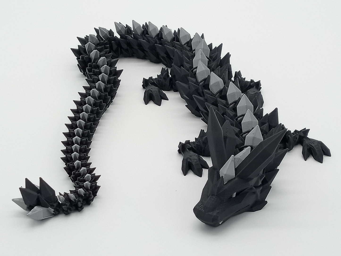 Crystal Dragon β 24" Articulated 3D Printed Fantasy Display Model