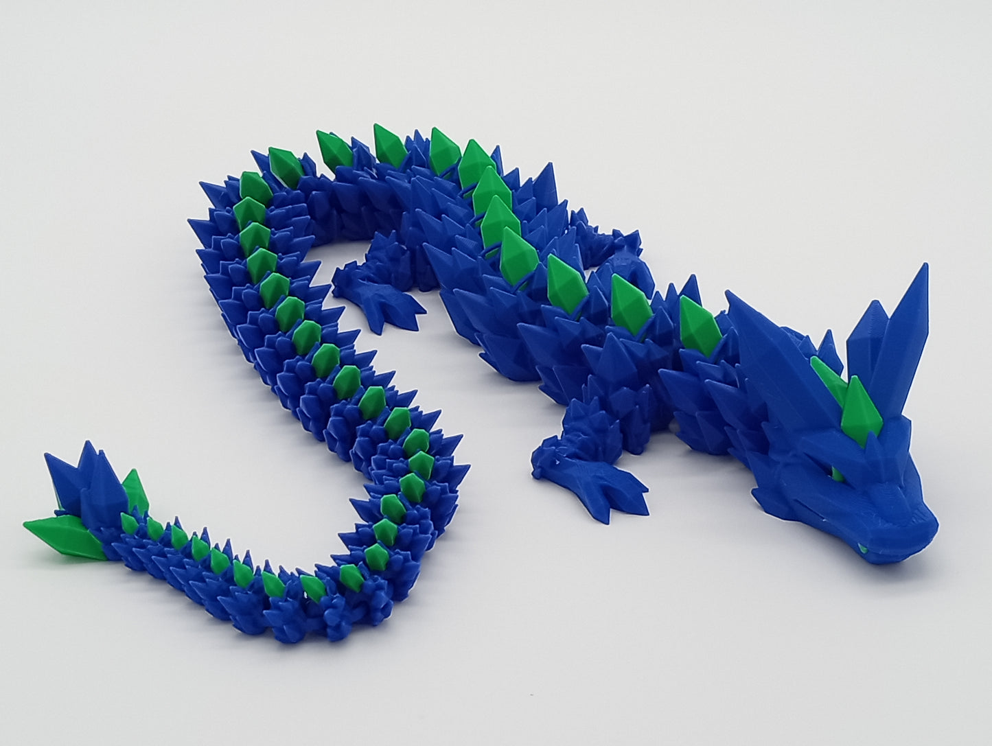 Crystal Dragon β 24" Articulated 3D Printed Fantasy Display Model