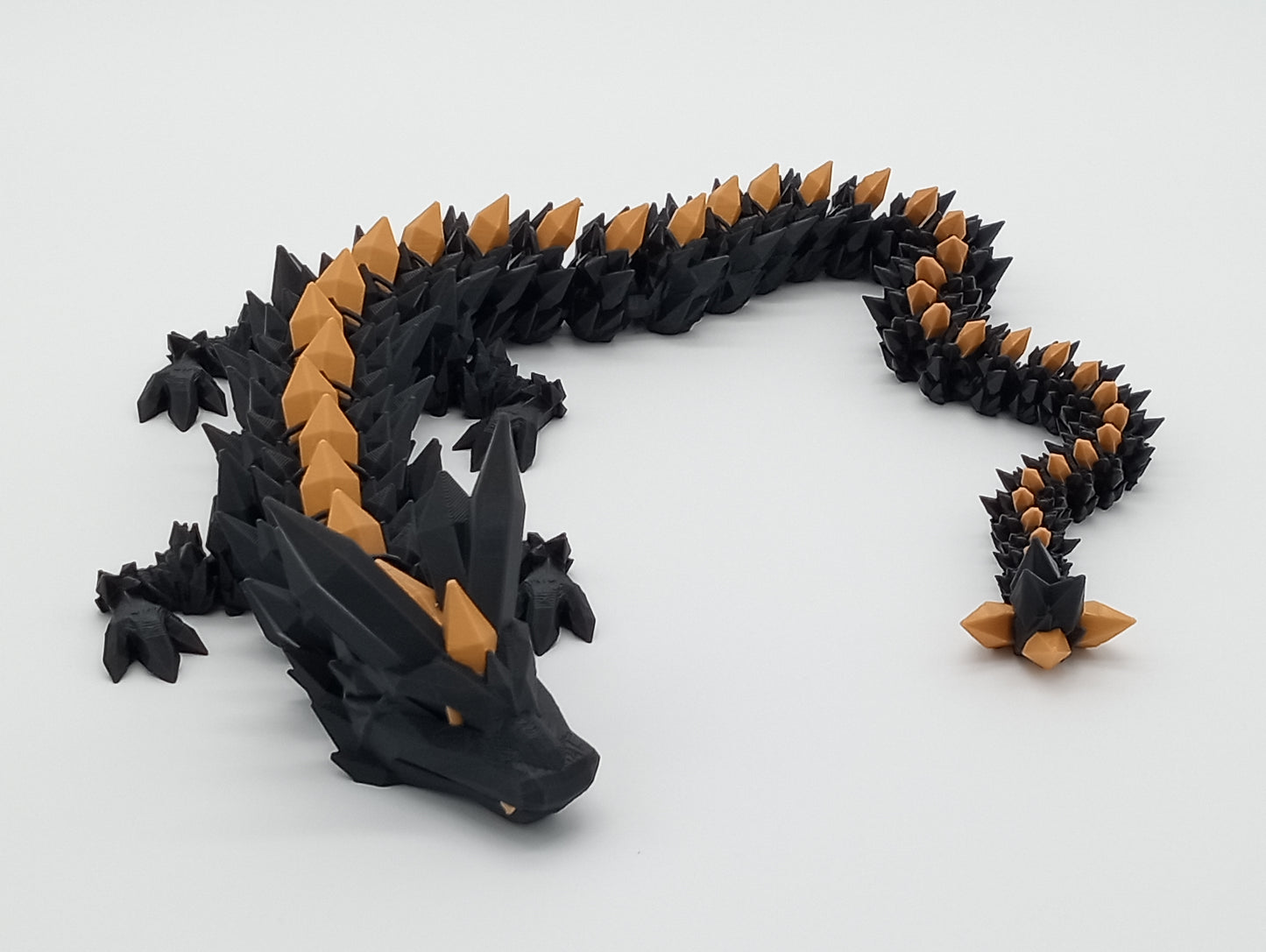 Crystal Dragon β 24" Articulated 3D Printed Fantasy Display Model