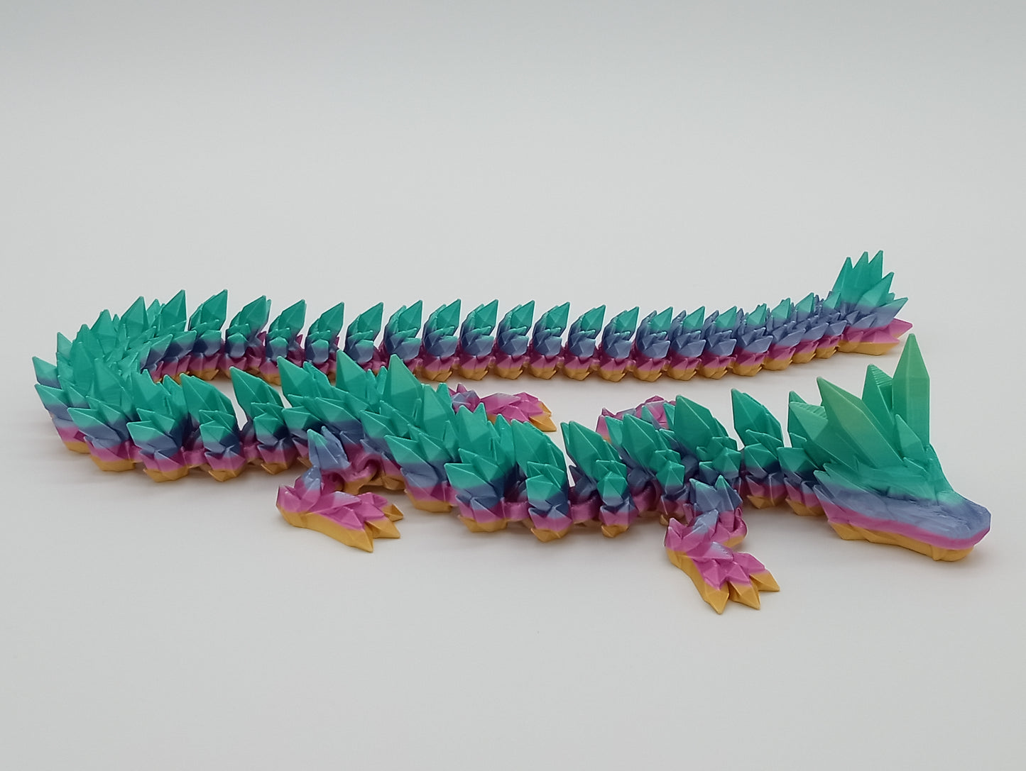 Crystal Dragon – 27" Long 2025 Version Articulated Fantasy Dragon