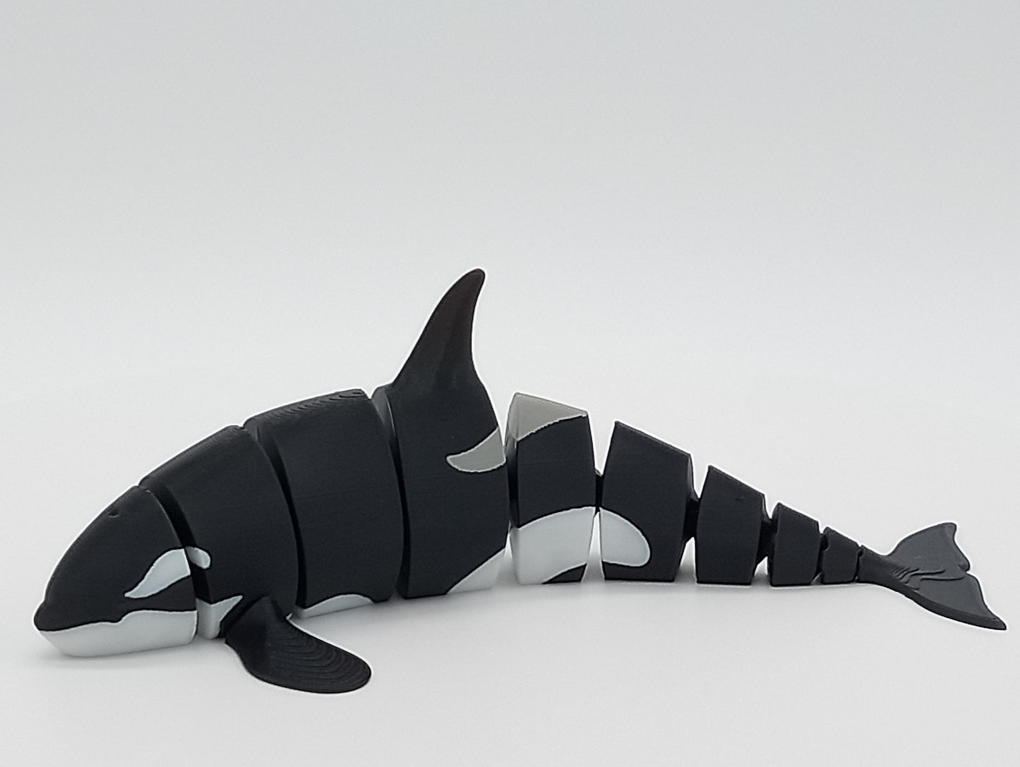 Articulated Orca Whale + Display Stand