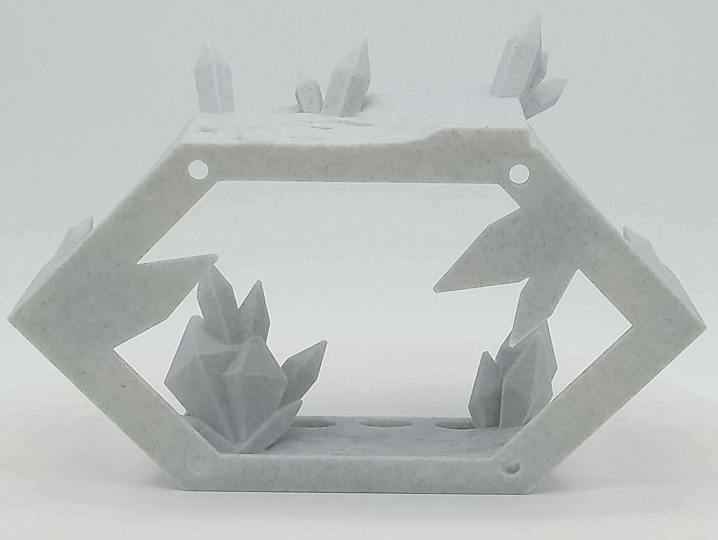 π§ Crystal Dragon Shelf β Modular Wall Display for 3D Printed Dragons