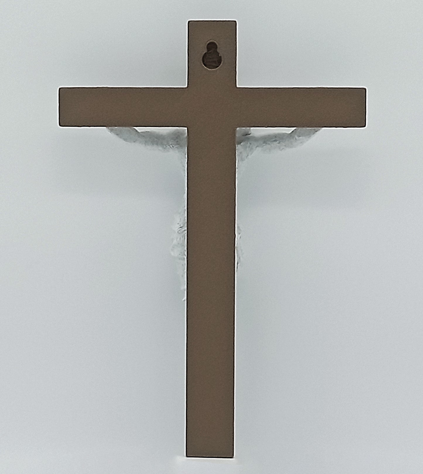 ✝️ Crucifixion of Jesus – 8" Tall Wall Hanging Statue with Wood & Marble Finish