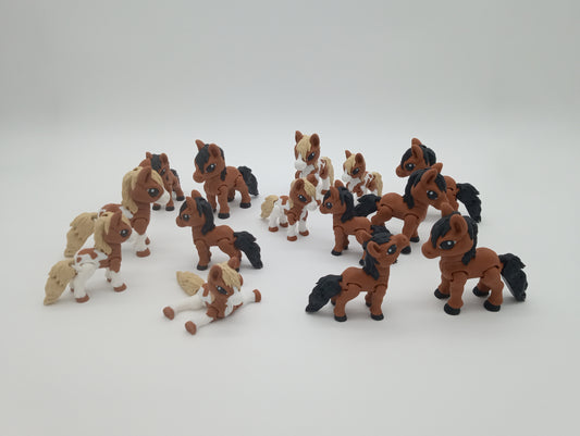 🐎 Tiny Horse – Articulated Appaloosa 3D Printed Figurine