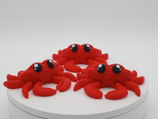 Tiny Articulated Crab | 6" Poseable Ocean Critter