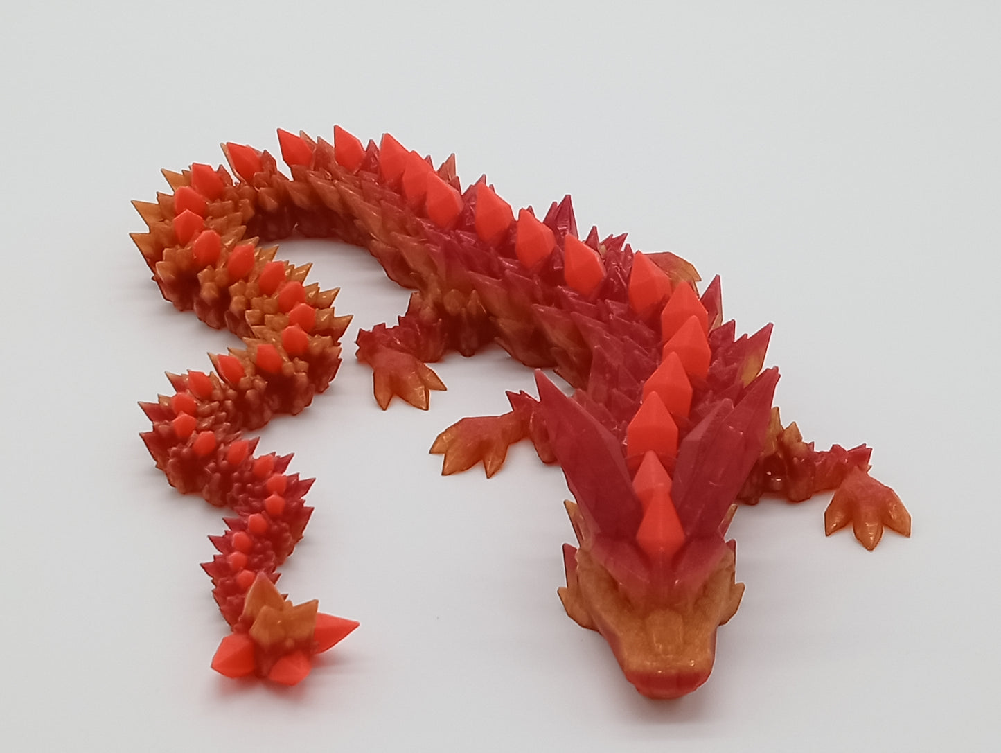 Crystal Dragon – 24" Articulated 3D Printed Fantasy Display Model