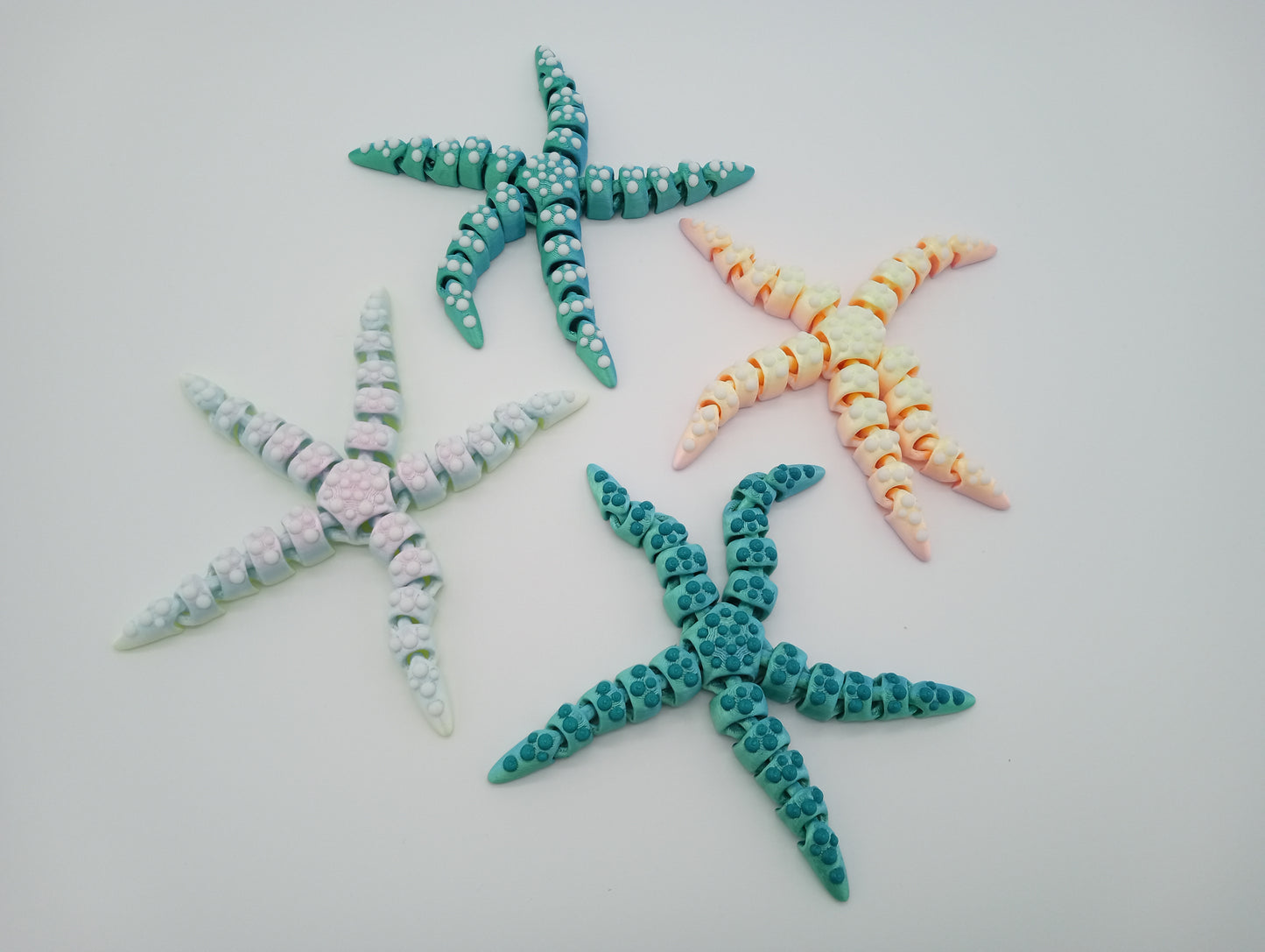 Tiny Articulated Starfish – 7" Fidget Sea Creature