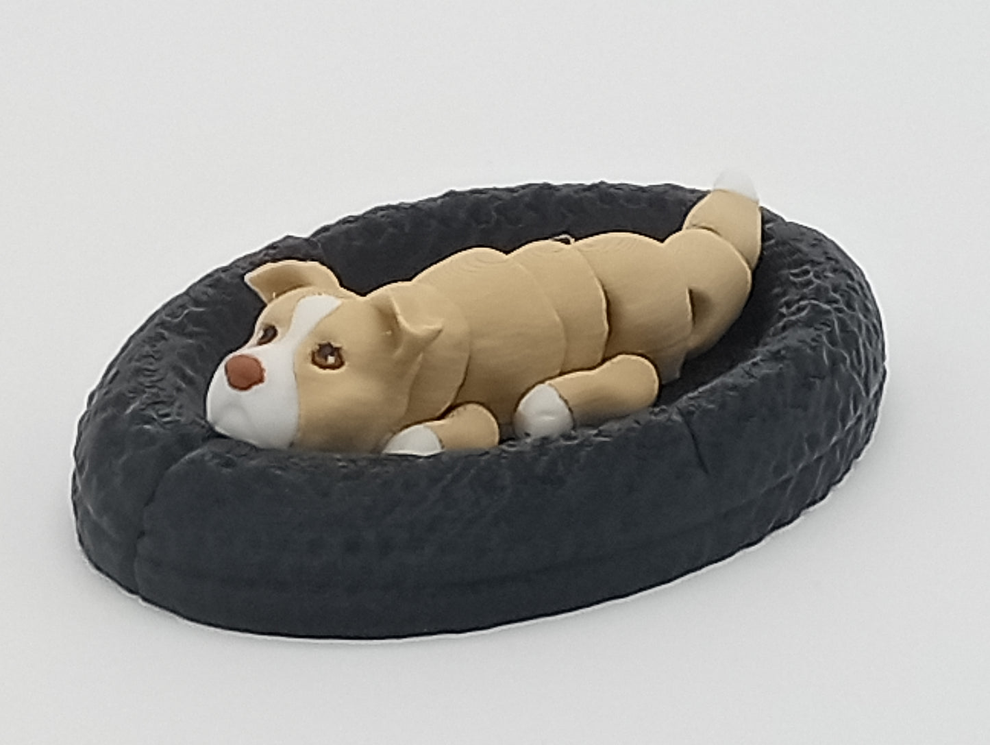 🐶 Baby Flexi Dogs with Bed – 3D Printed Articulated Puppies