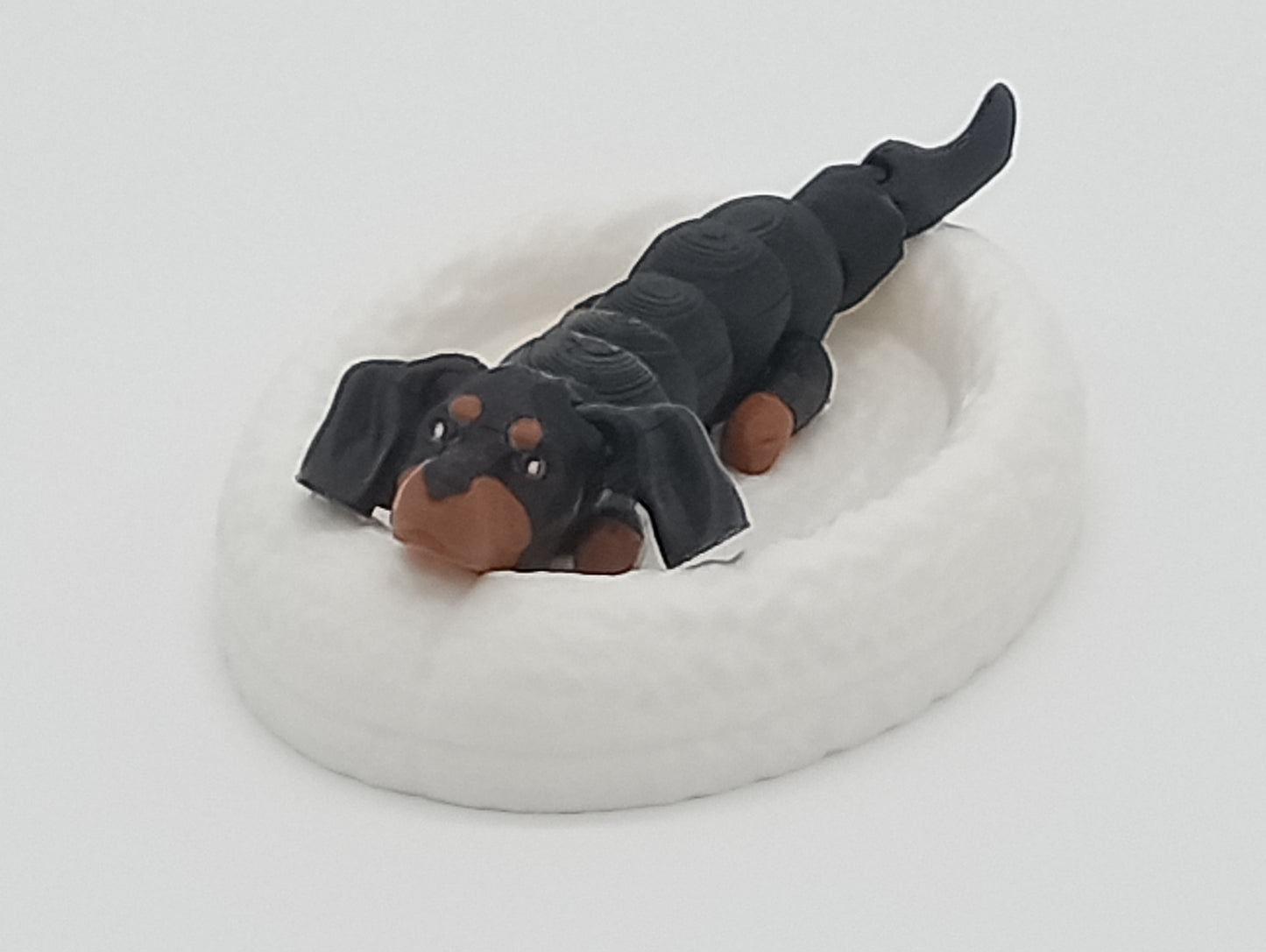 🐶 Baby Flexi Dogs with Bed – 3D Printed Articulated Puppies