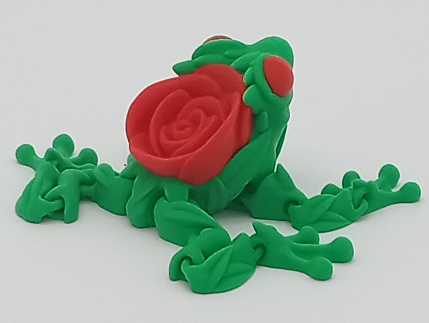 🌹 Rose Frog – 3" Articulated 3D Printed Flexi Frog