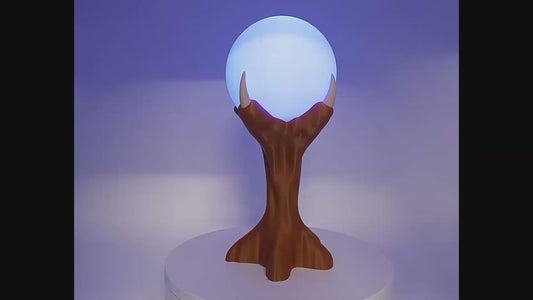 Orb with Claw Stand – 12.5” Color-Changing LED Light with Remote